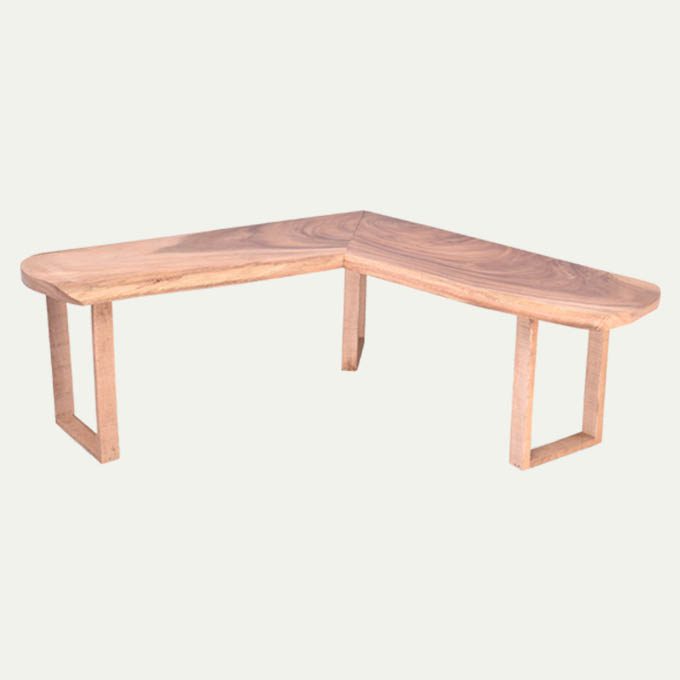Custom Solid Wood Corner Bench - Image 3