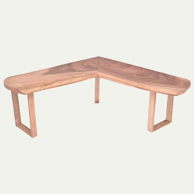 Custom Solid Wood Corner Bench