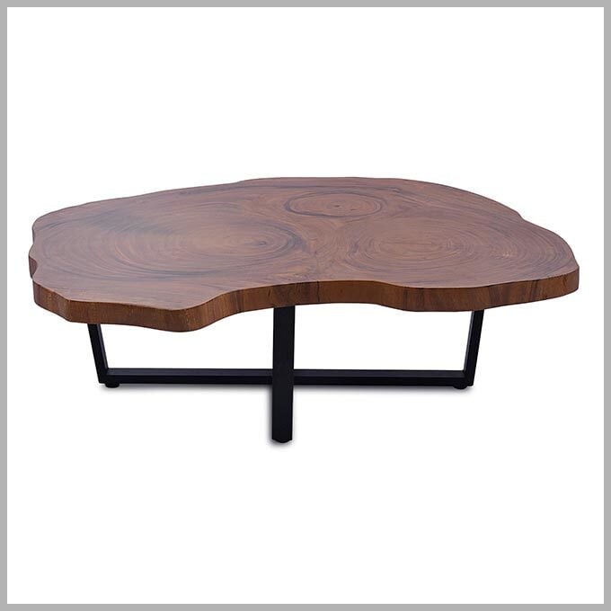 Live Edge Criss Cross Coffee Table - Image 2