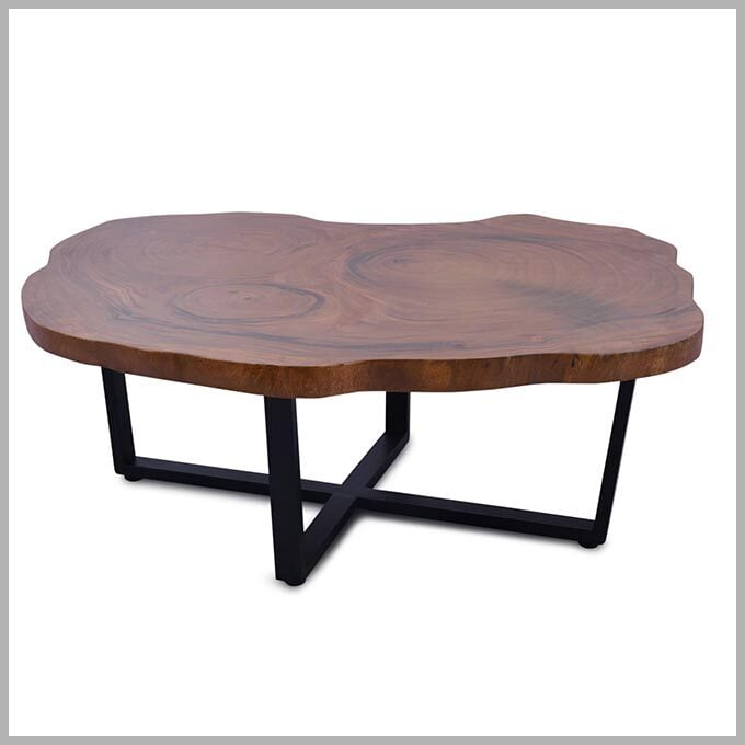 Live Edge Criss Cross Coffee Table - Image 3