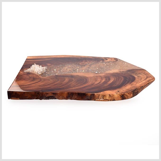 Epoxy Resin Diamond Mine - Live Edge Wood - Image 2