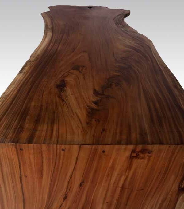 Live Edge Drop Down Dining Table