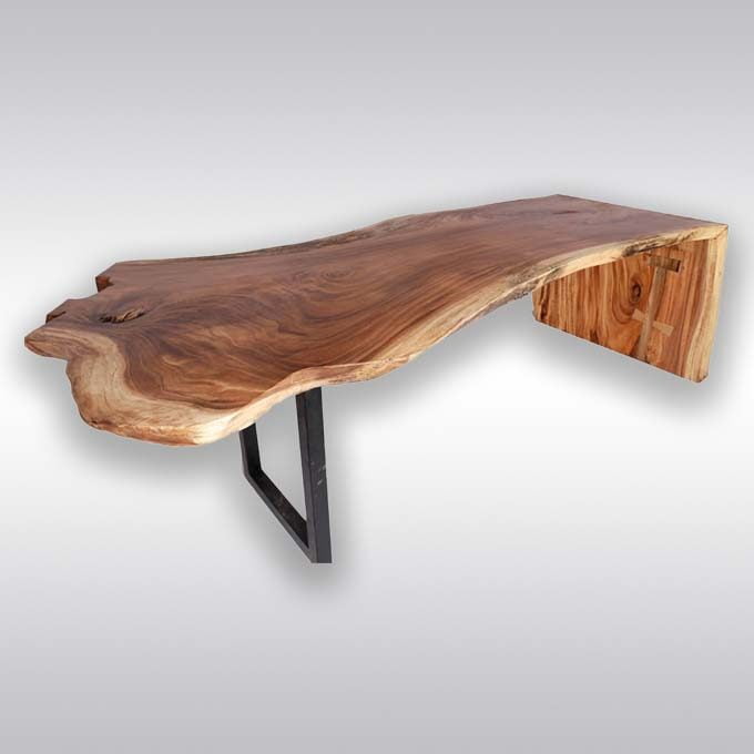 Live Edge Drop Down Dining Table - Image 2