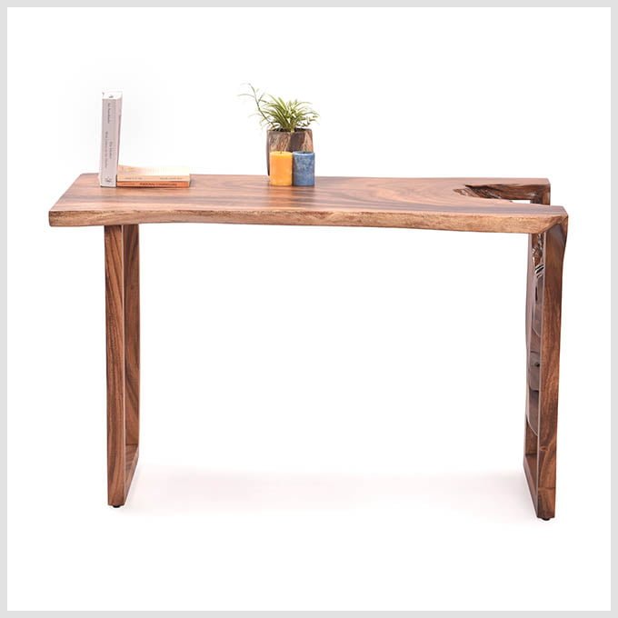 Live Edge Drop Down Study Table - Image 2