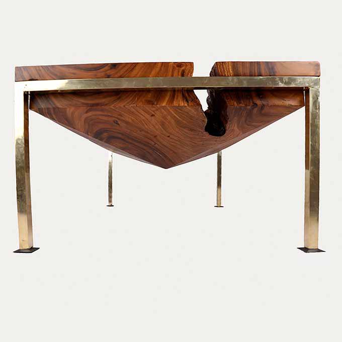 Live Edge Great Pyramid Coffee Table - Image 2