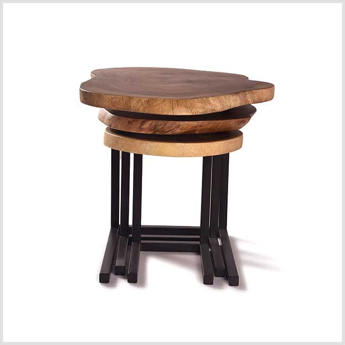 Live Edge Kangaroo and Joe Nesting Table - Image 3