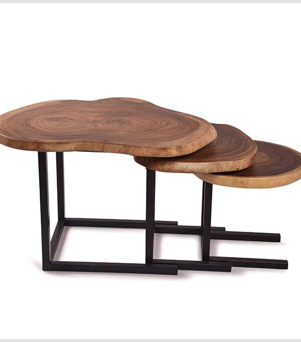 Live Edge Kangaroo and Joe Nesting Table
