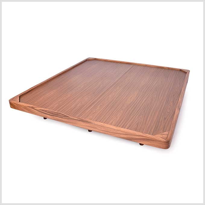Custom Made Solid Wood Walnut Bed – Easy Assembly & Durable Build