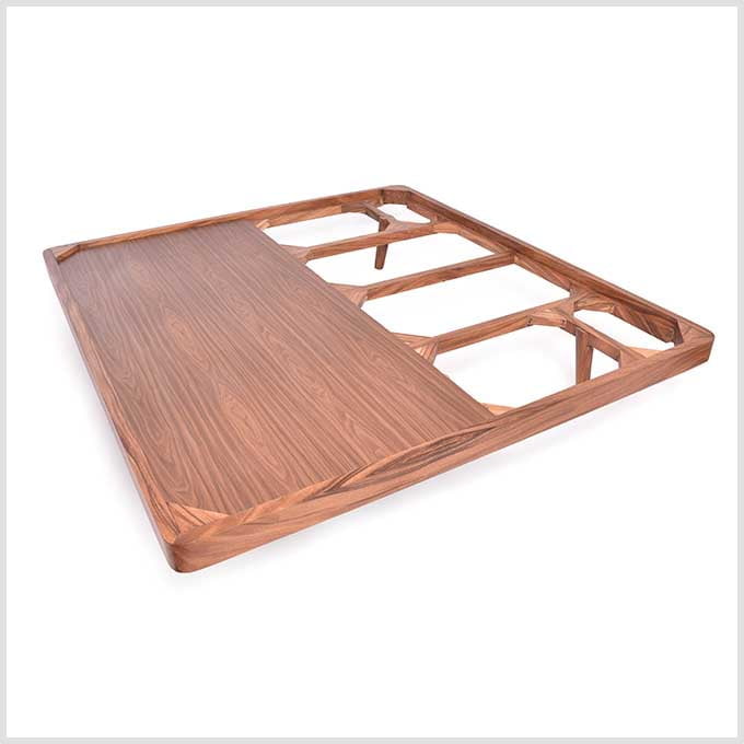 Custom Made Solid Wood Walnut Bed – Easy Assembly & Durable Build - Image 4