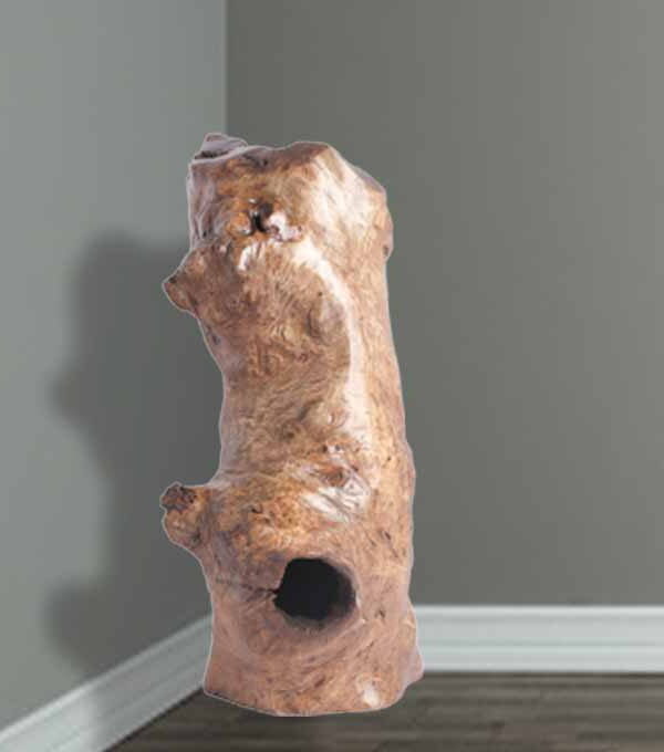 Live Edge Log Lamp Enlightenment Design
