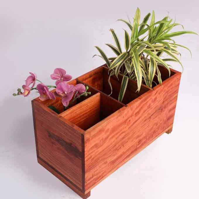Custom Solid Wooden Neem Planter - Image 4