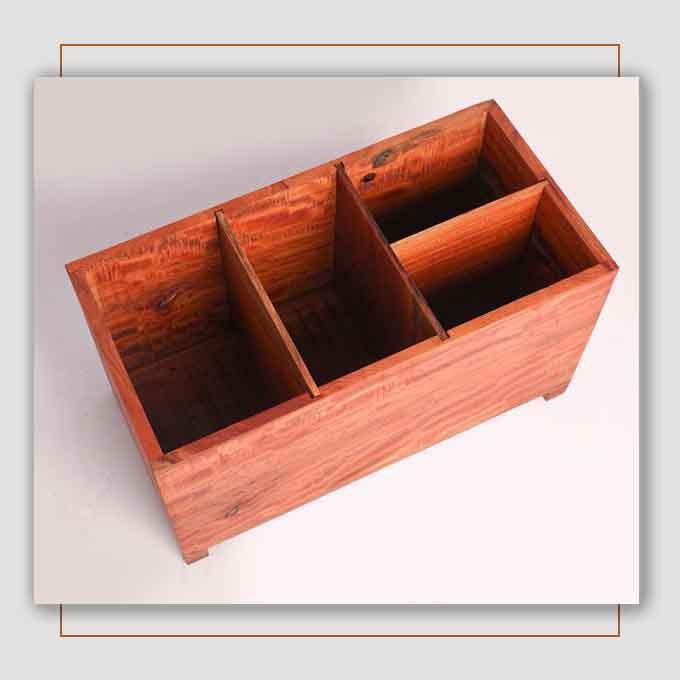 Custom Solid Wooden Neem Planter - Image 2