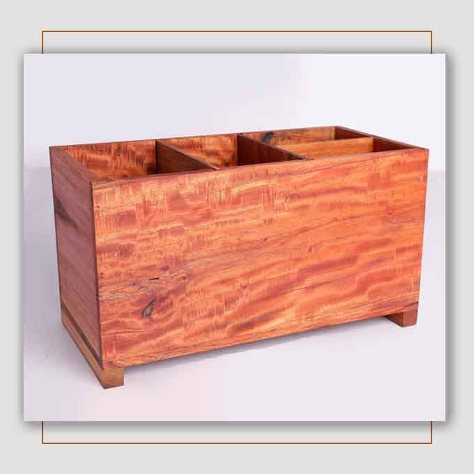Custom Solid Wooden Neem Planter - Image 3
