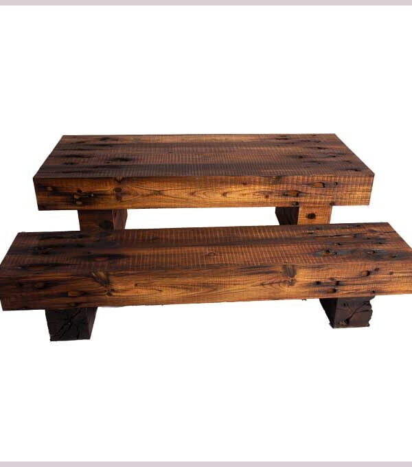 Wooden TV Console – Made from Railway Wood