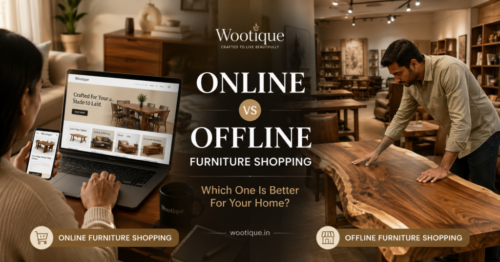 Online vs Offline Furniture Shopping Guide by Wootique