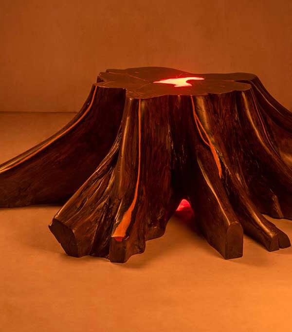 Epoxy Resin Volcanic Root - Live Edge Wood