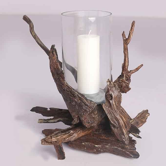 Custom Made Live Edge Candle Stand Driftwood Decor - Image 5