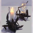 Custom Made Live Edge Candle Stand Driftwood Decor