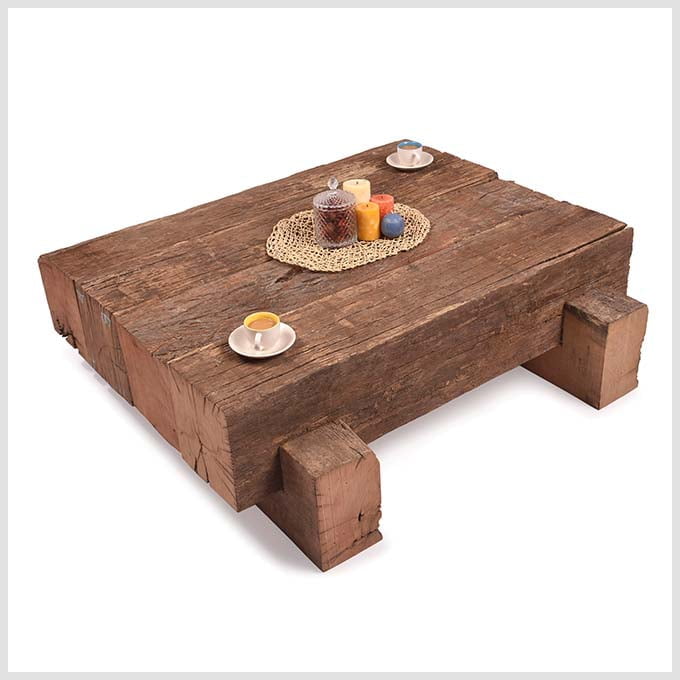 Rustic Railway Wood Coffee Table