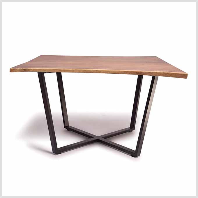 Live Edge Solid Walnut Wood Dining Table - Image 2