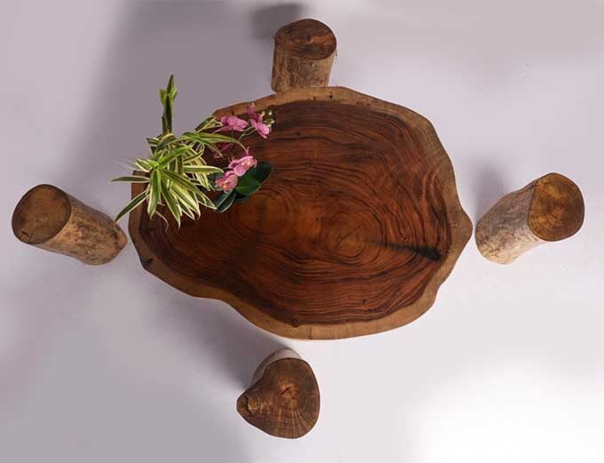 Live Edge Wood Log Table Top - Image 5