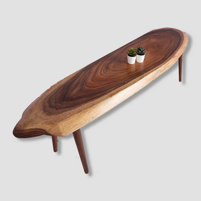 Live Edge Wooden Simply Benched - Image 2