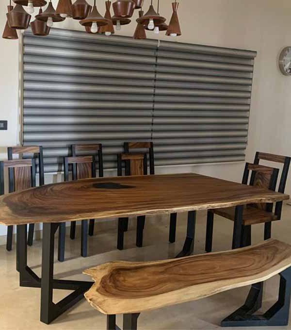 Live Edge Surfer Dining Table