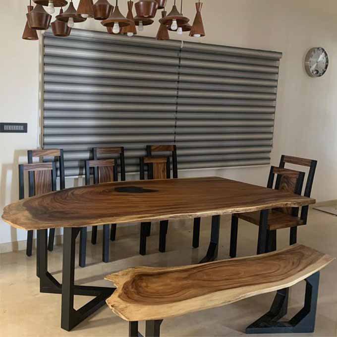 Live Edge Surfer Dining Table