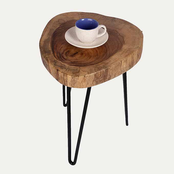 Live Edge Triangle of Happiness Table