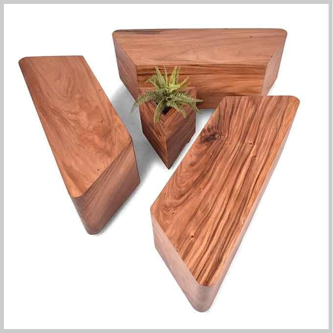 Custom Triangular Love Bench
