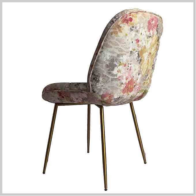 Solid Wooden Upholstered Curve Chair - Image 4
