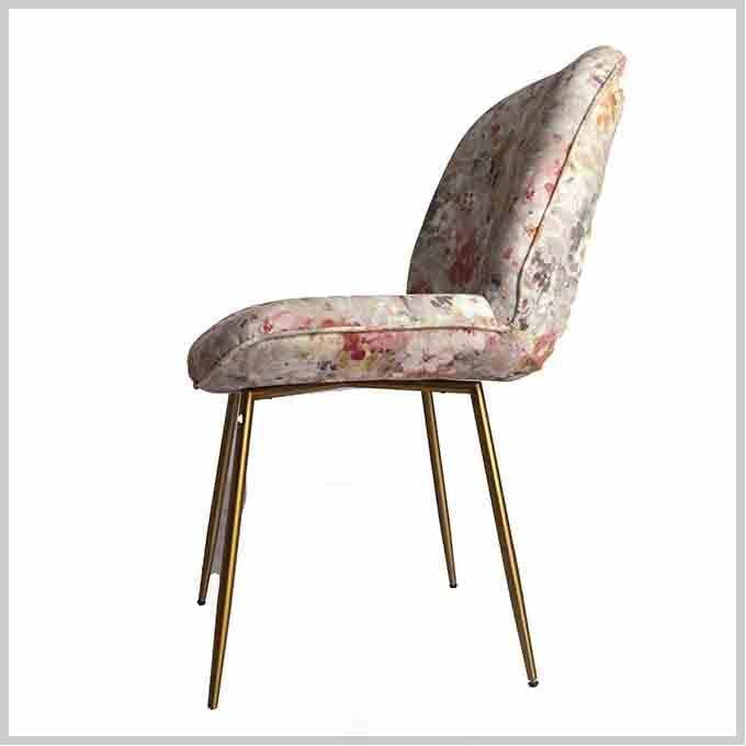 Solid Wooden Upholstered Curve Chair - Image 3