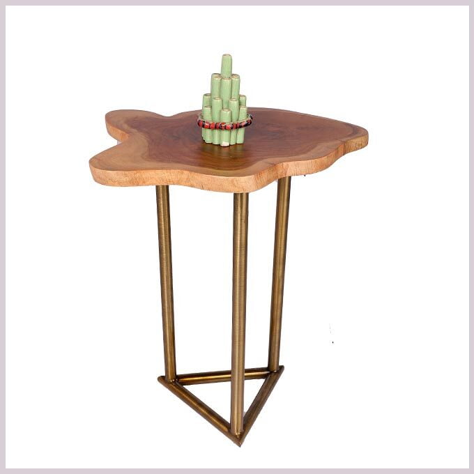 Live Edge Triangle Coffee Table - Image 4