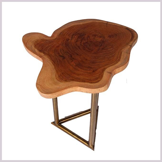 Live Edge Triangle Coffee Table - Image 5