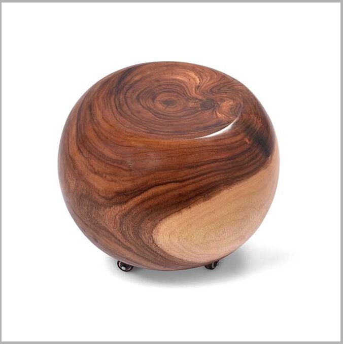 Custom Made Walnut Puffy – Solid Wood Comfort on Wheels - Image 5