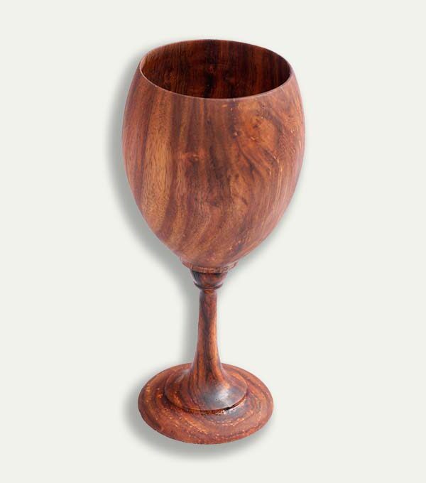 Handcrafted Wooden Wine Glass