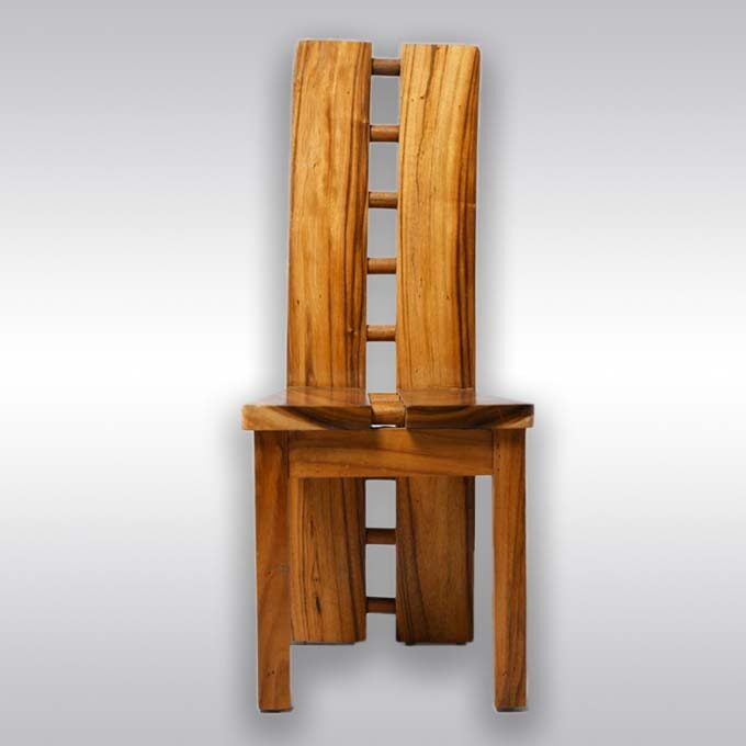 Wooden Unarmed Chair – The Iconic Zipper Design - Image 2