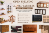 Open Shelving vs Closed Cabinets with handcrafted solid wood furniture by Wootique