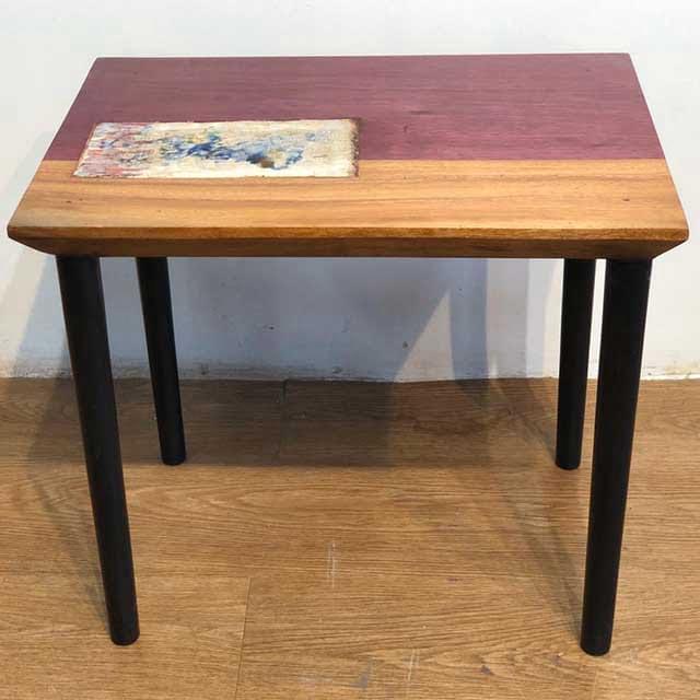 Solid Wooden Purple In My Heart Nesting Table - Image 2