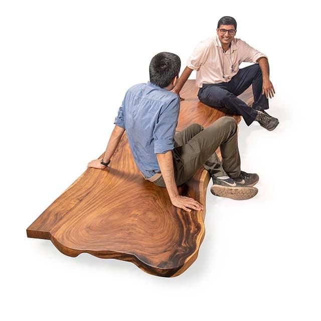 Live Edge Baithak Sofa – Traditional Low Seating Design