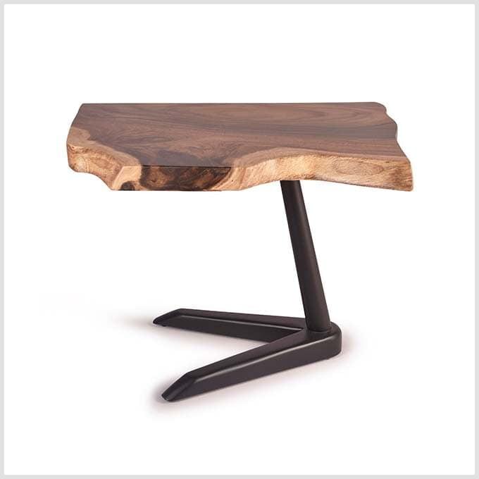 Live Edge Ducky Legged Table – Unique Black Polish Base - Image 2