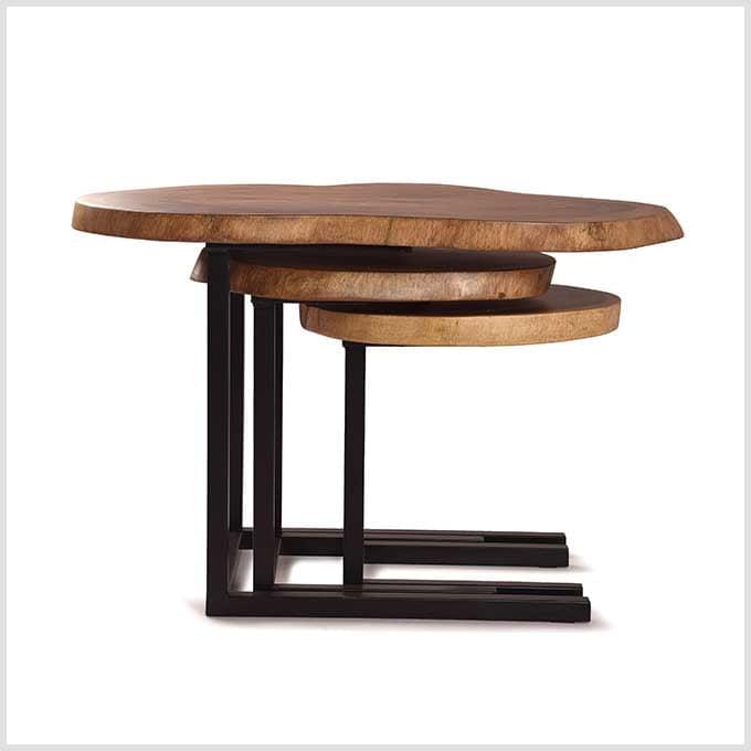 Live Edge Kangaroo and Joe Nesting Table - Image 2